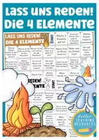Vista previa - Juegos / Gamificación - juego alemán / Deutsch Spiel Sprechen: die 4 Elemente - Portada