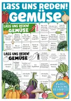 Vista previa - Juegos / Gamificación - juego alemán, Deutsch Spiel Sprechen: Gemüse / Essen / Lebensmittel - Portada