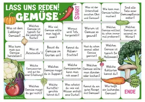 Vista previa - Juegos / Gamificación - juego alemán, Deutsch Spiel Sprechen: Gemüse / Essen / Lebensmittel - página 1