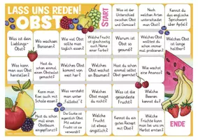 Vista previa - Juegos / Gamificación - juego alemán, Deutsch Spiel Sprechen: Obst / Lebensmittel - página 1