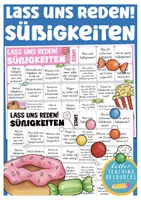 Vista previa - Juegos / Gamificación - juego alemán, Deutsch Spiel Sprechen: Süßigkeiten / Essen / Lebensmittel - Portada