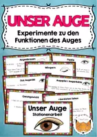 Vorschau - Arbeitsblätter - Auge Experimente - Deckblatt