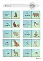 Vorschau - Spiele - Domino Tiere im Winter Klasse 1 - Seite 2