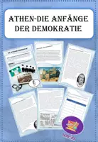 Vorschau - Arbeitsblätter - Antike: Athen-Die Anfänge der Demokratie - Deckblatt