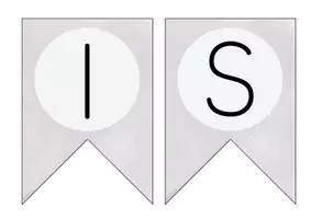 Vorschau - Anderer Materialtyp - Wimpelkette Englisch grau - Seite 2