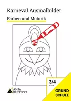 Vorschau - Mal- und Bastelvorlagen - Gesichter Karneval - Ausmalbilder - Geometrie - Deckblatt