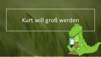 Vorschau - Präsentationen/Tafelbilder - Einführung Größer, Kleiner, Gleich (interaktive PowerPoint) - Kurt will groß werden! - Deckblatt