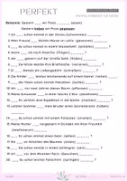 Vorschau - Stationenlernen - Perfekt mit haben & sein - Vp2 - Übungen mit Lösung PDF - Seite 1
