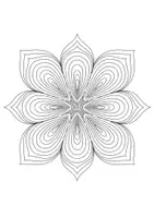 Vorschau - Mal- und Bastelvorlagen - Op-Art Blumen zum Weiter & Ausmalen - Kunst im Sommer & Frühling - Seite 1