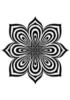 Vorschau - Mal- und Bastelvorlagen - Op-Art Blumen zum Weiter & Ausmalen - Kunst im Sommer & Frühling - Seite 2