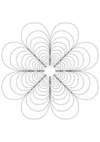 Vorschau - Mal- und Bastelvorlagen - Op-Art Blumen zum Weiter & Ausmalen - Kunst im Sommer & Frühling - Seite 3