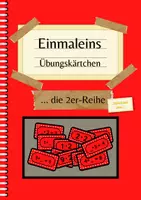 Vorschau - Aufgabenkarten - Kärtchen zum Üben der 2er-Reihe für die 2. und 3. Klasse - Deckblatt