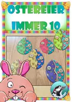 Vorschau - Spiele - Frühling - Ostern - Additionen : Recheneier im Zahlenraum 10 - Deckblatt