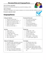 Vorschau - Arbeitsblätter - Discussion Rules and Phrases - Deckblatt
