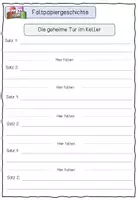 Vorschau - Arbeitsblätter - Faltpapiergeschichte Vorlage / Geschichten Schreiben / Schreibwerkstatt - Seite 2