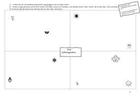 Vorschau - Arbeitsblätter - DAZ Material zum Thema "Jahreszeiten" - Seite 1