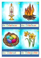 Vorschau - Bildkarten - Schreibspaziergang: Ostern (Wörter und erste Sätze schreiben) - Seite 2