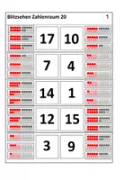 Vorschau - Spiele - Materialpaket Klammerkarten Blitzsehen / Mengenerfassung ZR 20 - Seite 2
