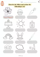 Vorschau - Arbeitsblätter - Silbenbögen - zum Thema Ostern 1.Klasse - Deckblatt