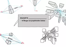 Vorschau - Anderer Materialtyp - Perspektivisches Zeichnen - Arbeitsheft - Deckblatt
