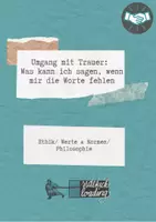 Vorschau - Arbeitsblätter - Thema Tod: Was kann ich sagen, wenn mir die Worte fehlen - Seite 1