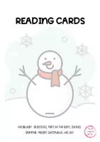 Vista previa - Juegos / Gamificación - Snowmen Reading Cards - página 1