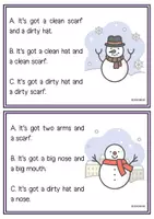 Vista previa - Juegos / Gamificación - Snowmen Reading Cards - página 2