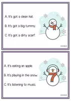 Vista previa - Juegos / Gamificación - Snowmen Reading Cards - página 3