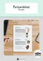 Vorschau - Bildkarten - Partnerdiktat - Körper - Deckblatt