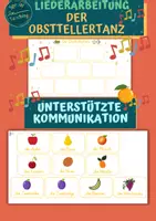 Vorschau - Fördermaterial/Inklusion - Liederarbeitung: Der Obsttellertanz (mit Bildkarten) - Deckblatt