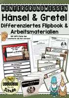 Vorschau - Unterrichtsreihen - "Hänsel und Gretel" - Arbeitsmaterial und differenziertes Flipbook zum Hintergrundwissen für die Grundschule - Deckblatt