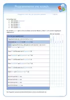 Vorschau - Arbeitsblätter - IMP8 Scratch Programmablaufplan Stellenwert-Anzahlen einer Binärzahl - Deckblatt