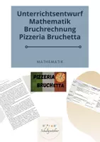 Vorschau - Stundenentwürfe - Bundle - Unterrichtsbesuch Brüche - Pizzeria Bruchetta - Seite 1