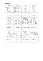 Vista previa - Unidades / Secuencias / Situaciones de Aprendizaje - Aléman - ropa - paquete hojas de trabajo, tarjetas con imagénes, diccionario de imágenes - Kleidung bundle Deutsch - página 3