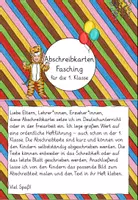 Vorschau - Stationenlernen - Abschreibkartei Fasching Grundschrift | Deutsch Klasse 1 - Seite 3