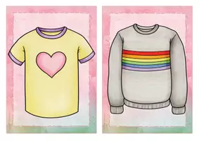 Vista previa - Refuerzo / NEE / Materiales de apoyo - Inglés y Aléman - tarjetas con imagénes - ropa - Flashcards English: clothes - Deutsch: Kleidung - página 1
