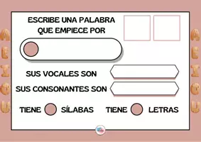 Vista previa - Hojas de trabajo - PLANTILLA PARA ANALIZAR PALABRAS - Portada
