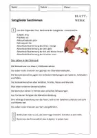 Vorschau - Arbeitsblätter - Arbeitsblätter: Satzglieder bestimmen; fächerübergreifend: Geschichte - Seite 1