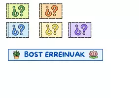 Vista previa - Hojas de trabajo - Bost erreinuak - página 1