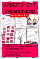 Vorschau - Stundenentwürfe - VALENTINSTAG Arbeitsheft mit Lösungen Grundschule - Deckblatt