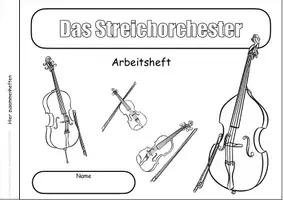 Vorschau - Stundenentwürfe - Das Streichorchester: Wissenskartei und Arbeitsheft Kl. 3/4 - Seite 1