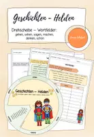 Vorschau - Arbeitsblätter - Drehscheibe: Wortfelder / Wortspeicher I Geschichten - Helden - Deckblatt