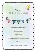 Vorschau - Arbeitsblätter - Werkstatt Strom - Deckblatt