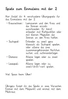 Vorschau - Unterrichtsreihen - Mathematik : Spiele : Einmaleins mit der 2 - Seite 1