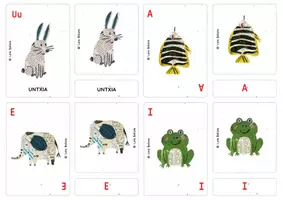 Vista previa - Unidades / Secuencias / Situaciones de Aprendizaje - AEIOU Animaliak - Montessori Txartelak. EUSKARAZ - página 3
