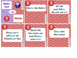 Vorschau - Spiele - Wahrheit oder Pflicht? – Lesespiel für schwache Leser*innen - Seite 1