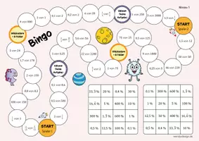 Vorschau - Arbeitsblätter - PROZENTSATZ berechnen - Spiel - Seite 3