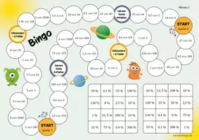 Vorschau - Arbeitsblätter - PROZENTSATZ berechnen - Spiel - Seite 2
