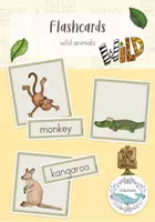Vorschau - Präsentationen/Tafelbilder - Flashcards - Wild Animals - Deckblatt