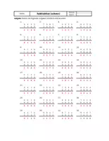 Vorschau - Arbeitsblätter - Schriftliche Subtraktions-AB´s (schwer) selber erstellen - Zufallsgenerator (Excel) - Seite 1